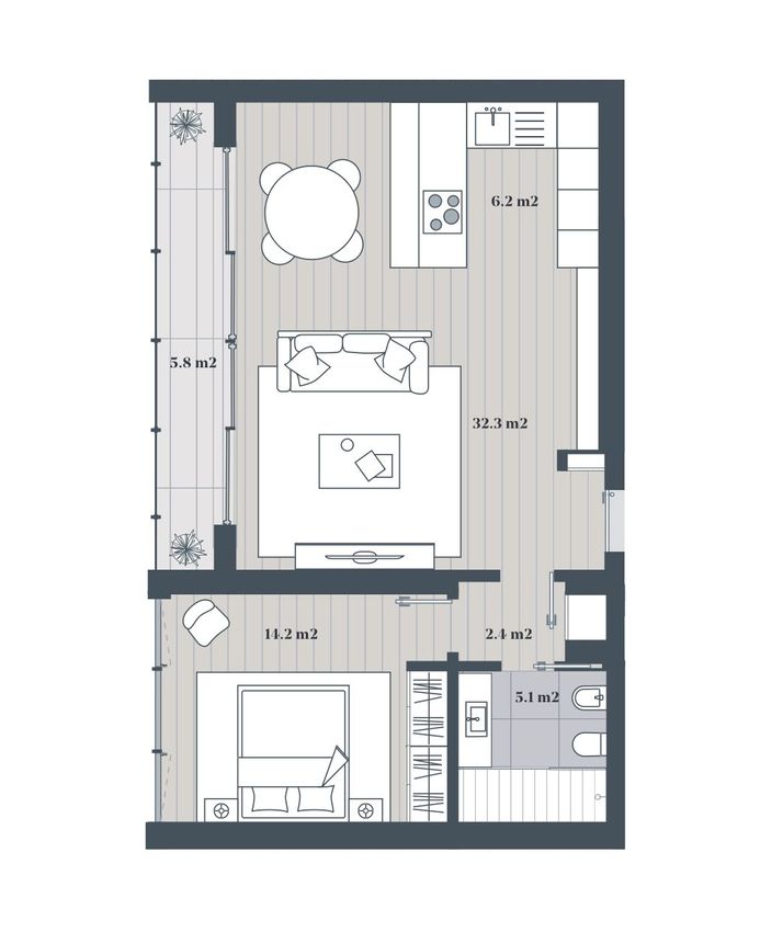 出租公寓 t1在Rua Madre Teresa de Calcutá, 8