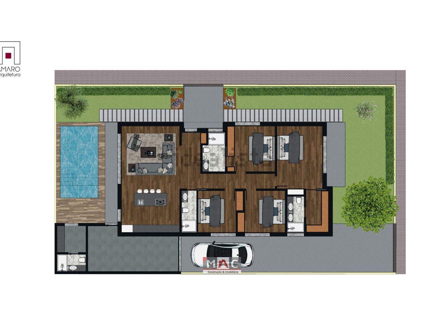 小楼房或独栋别墅出售在Brejos de Azeitão - 平面图