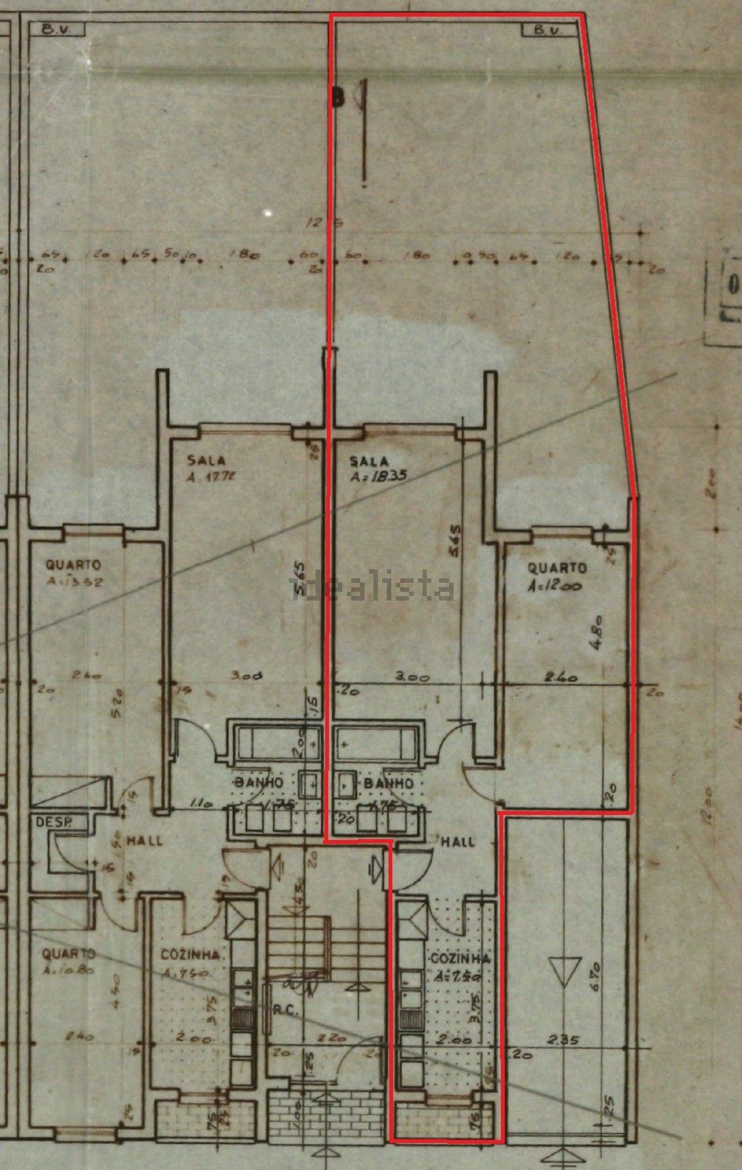 公寓 t1出售在Rua Manuel Joaquim de Avelar, 40 - 平面图