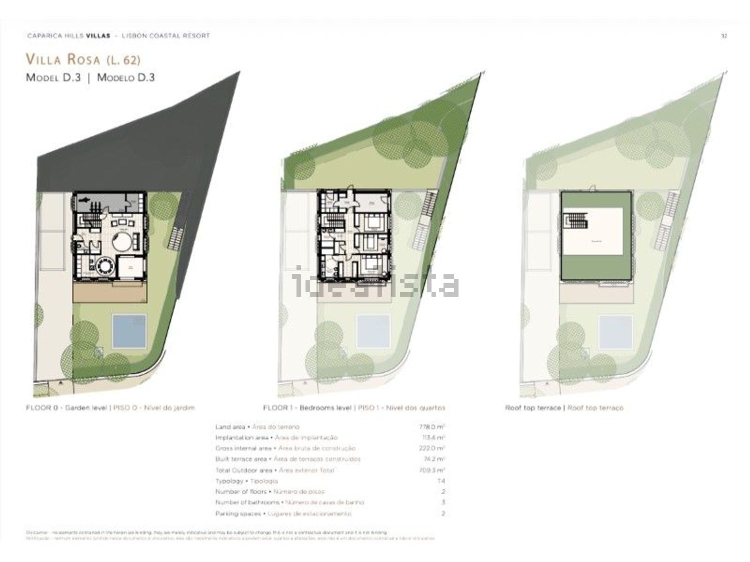 小楼房或独栋别墅出售在Caparica e Trafaria - 平面图