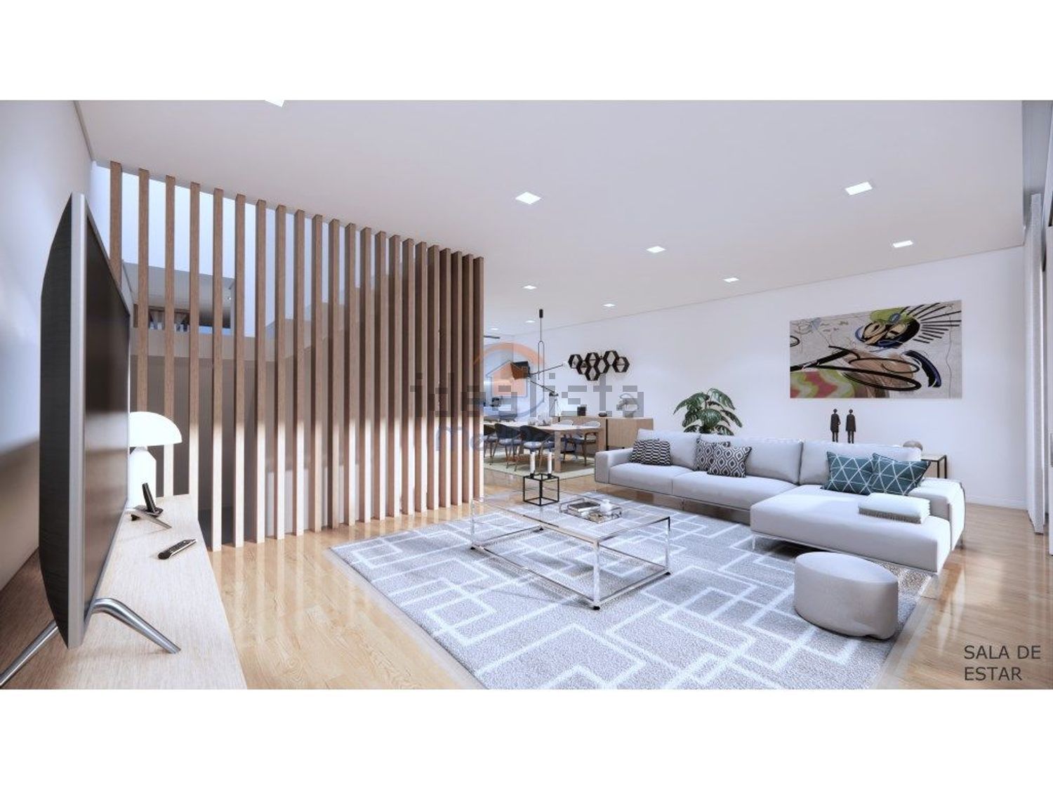 小楼房或独栋别墅出售在Centro - 客厅