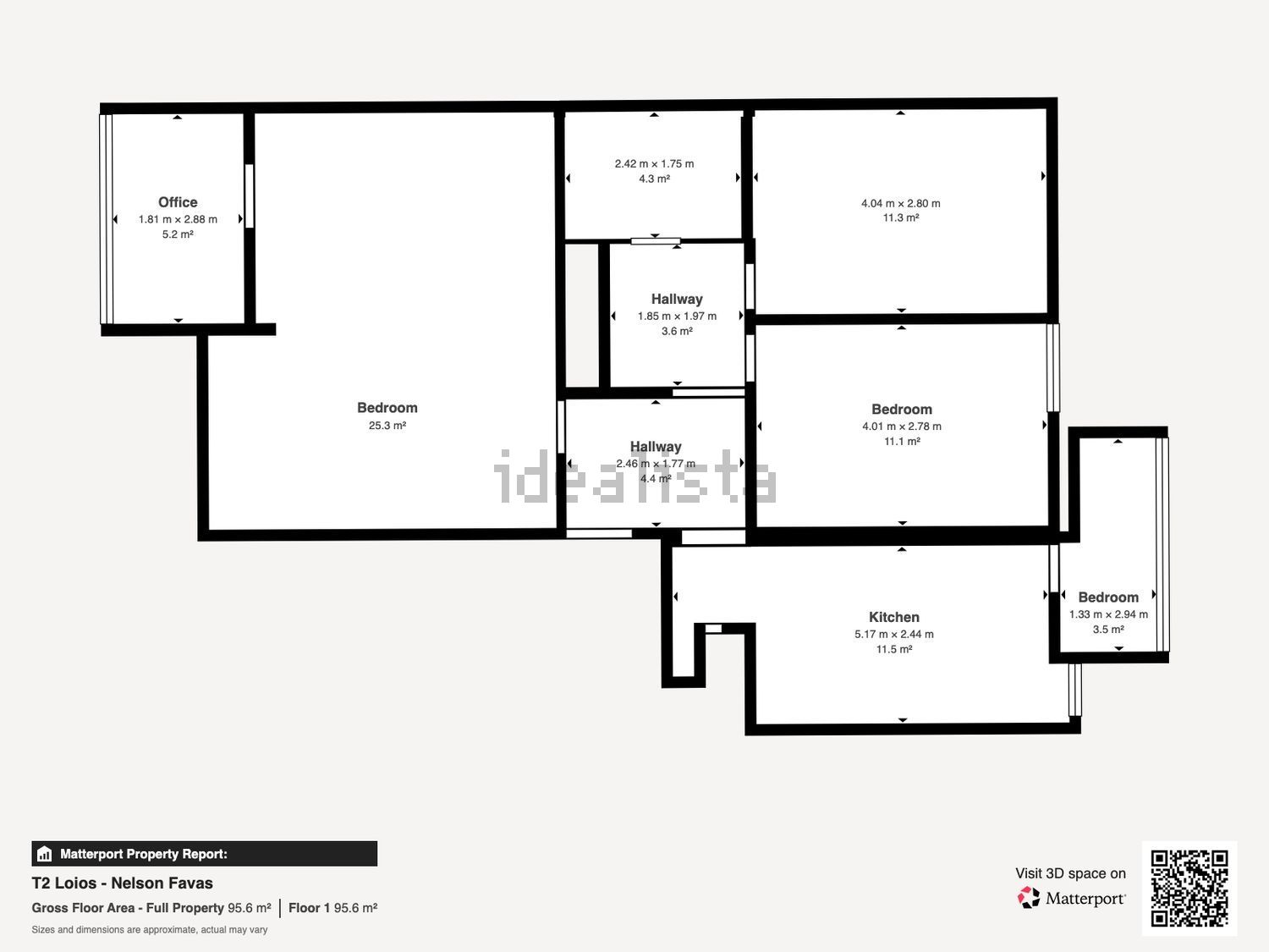 公寓 t2出售在Rua César Coelho, 3 - 平面图
