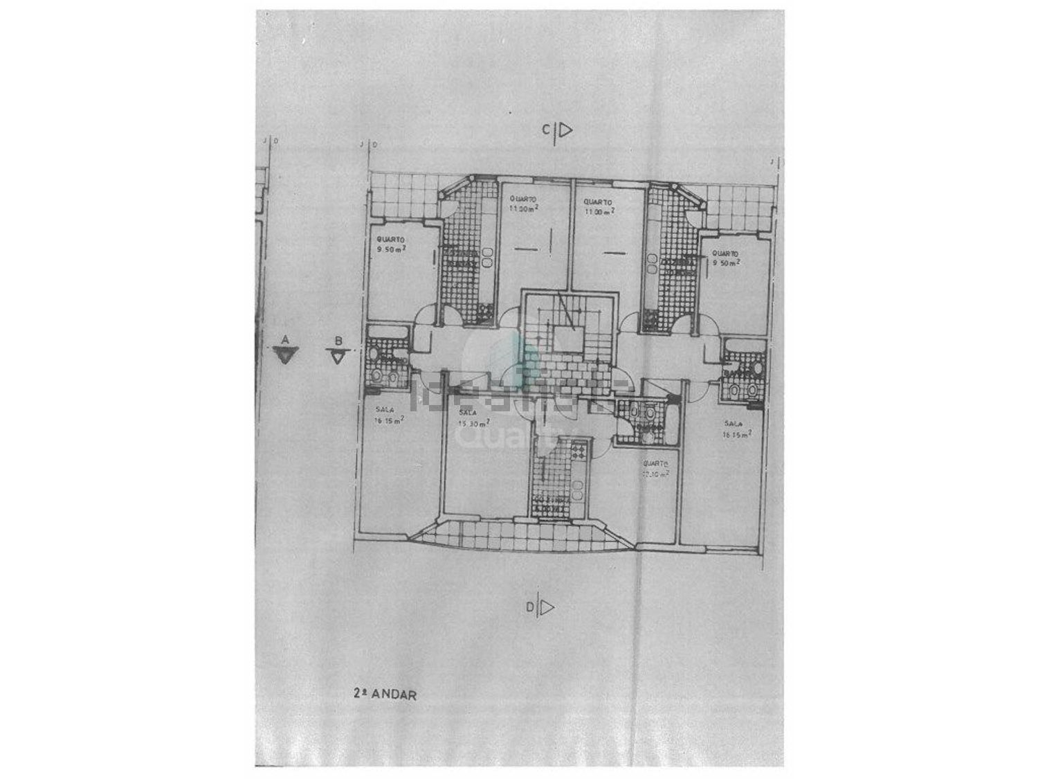 公寓 t1出售在Rua Francisco Miguel - 平面图