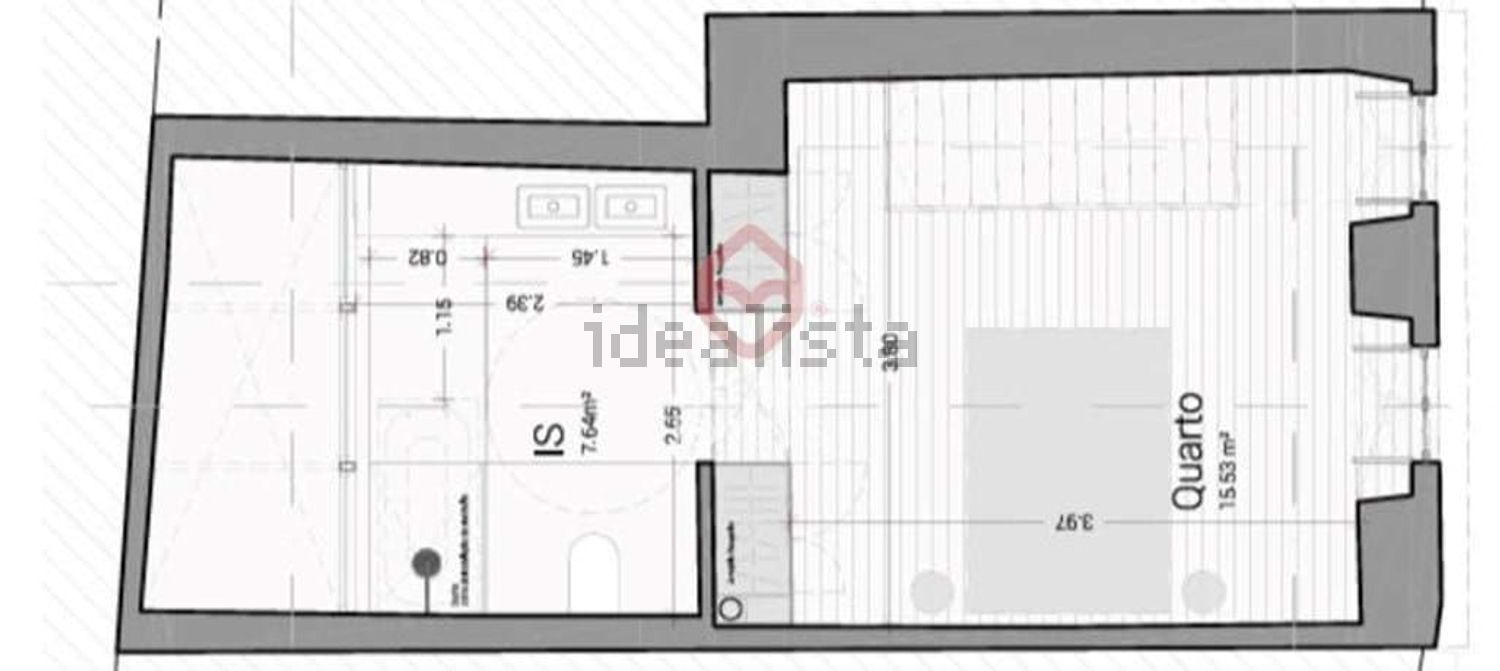 公寓 t1出售在Rua dos Almocreves - 平面图