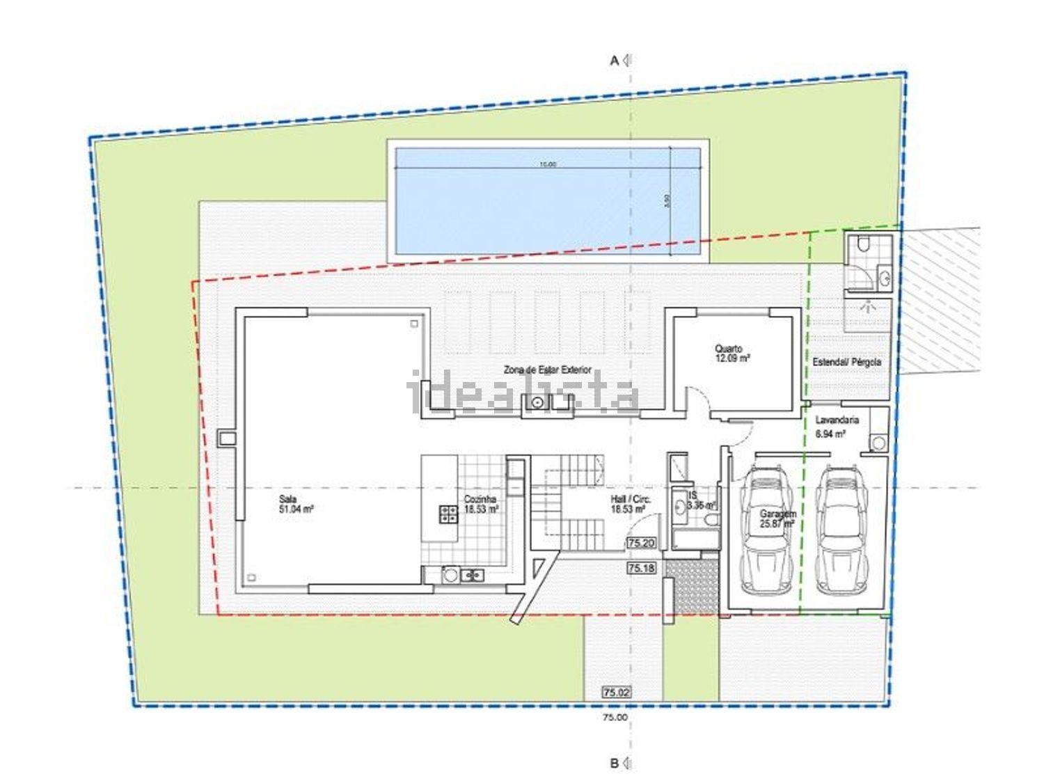 小楼房或独栋别墅出售Vila Nogueira de Azeitao, 19 - 平面图