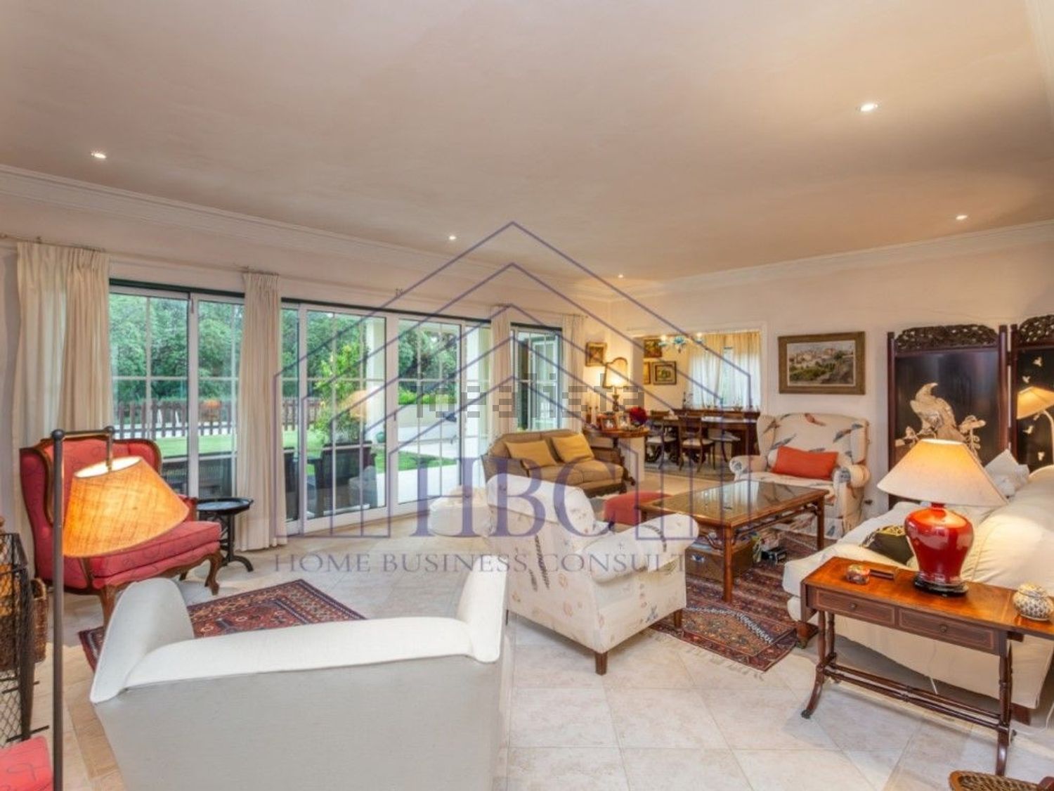 出租小楼房或独栋别墅在Beloura - Penha Longa - 客厅