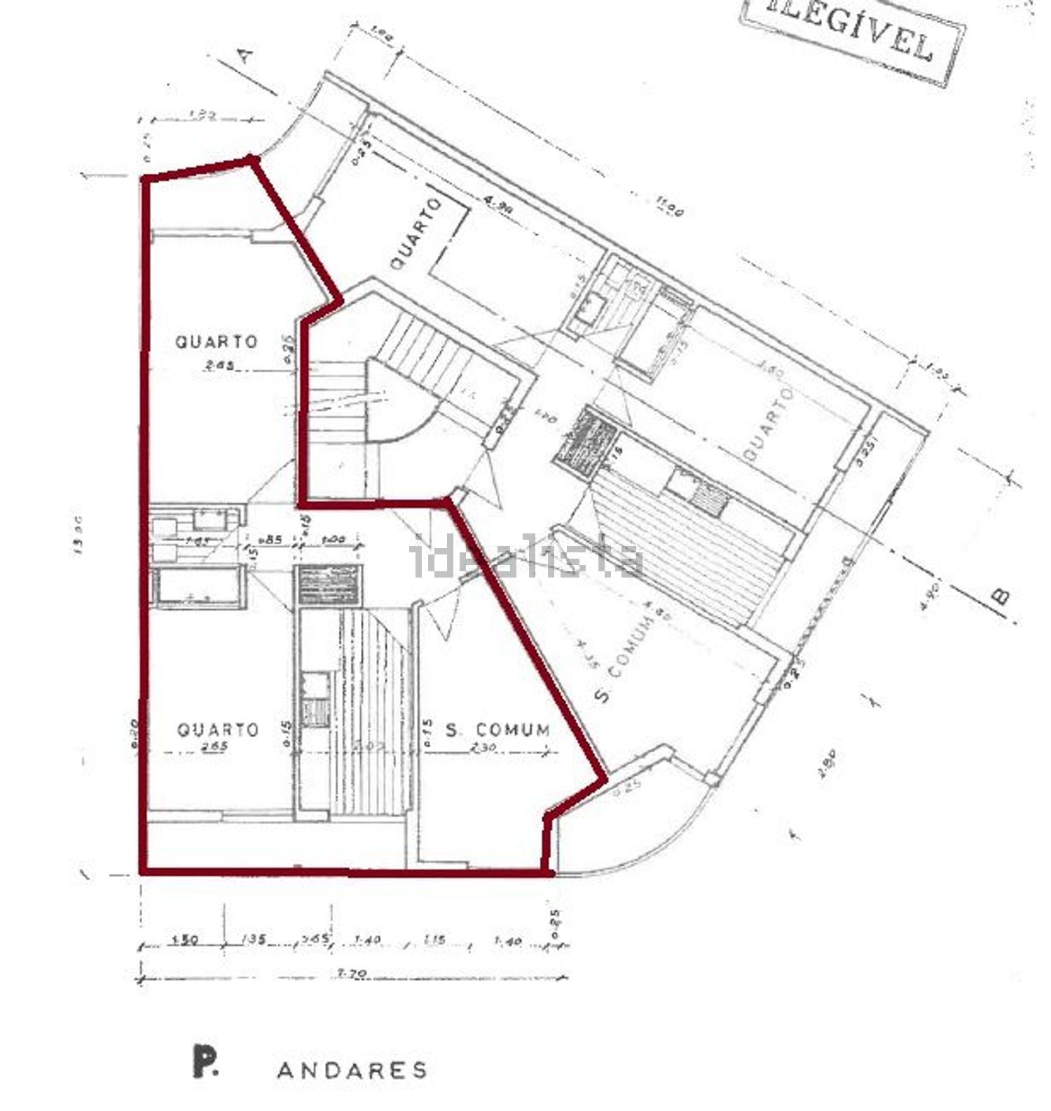 公寓 t2出售在Rua Salvador Allende, 2 - 平面图