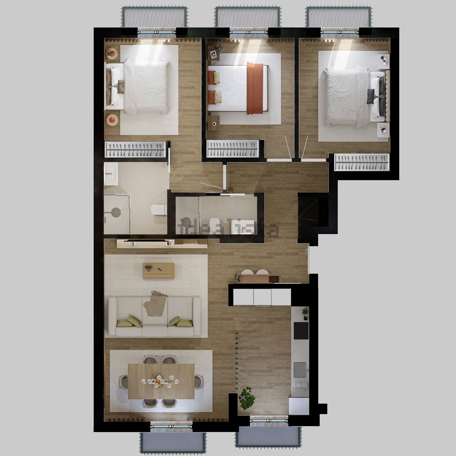 公寓 t3出售在Avenida Augusto Pereira Machado, 8 - 平面图