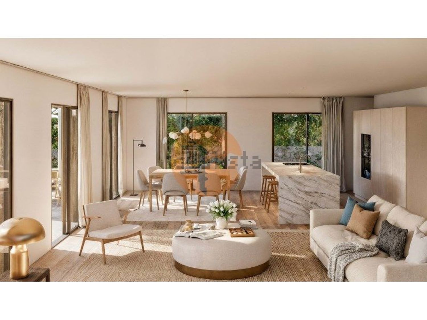 小楼房或独栋别墅出售在Caparica e Trafaria - 客厅