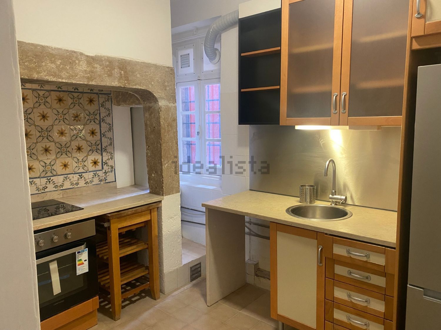 出租房间在Rua da Assunção, 8 - 厨房