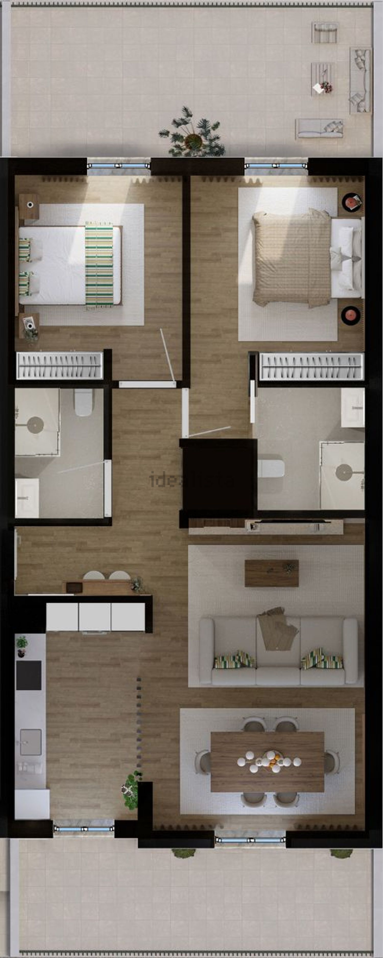 公寓 t2出售在Avenida Augusto Pereira Machado, 8 - 平面图