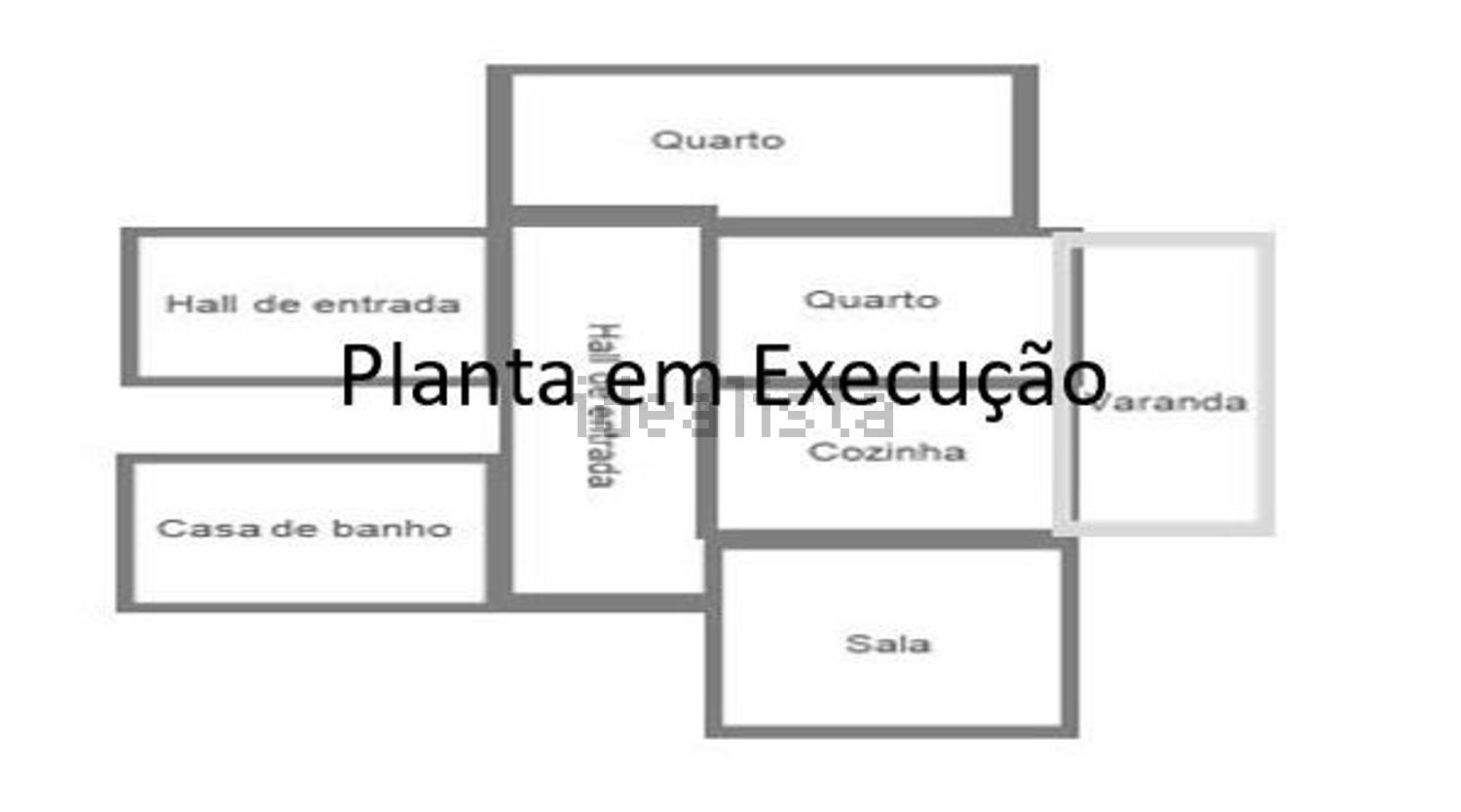 出租公寓 t2在Serra das Minas - 平面图