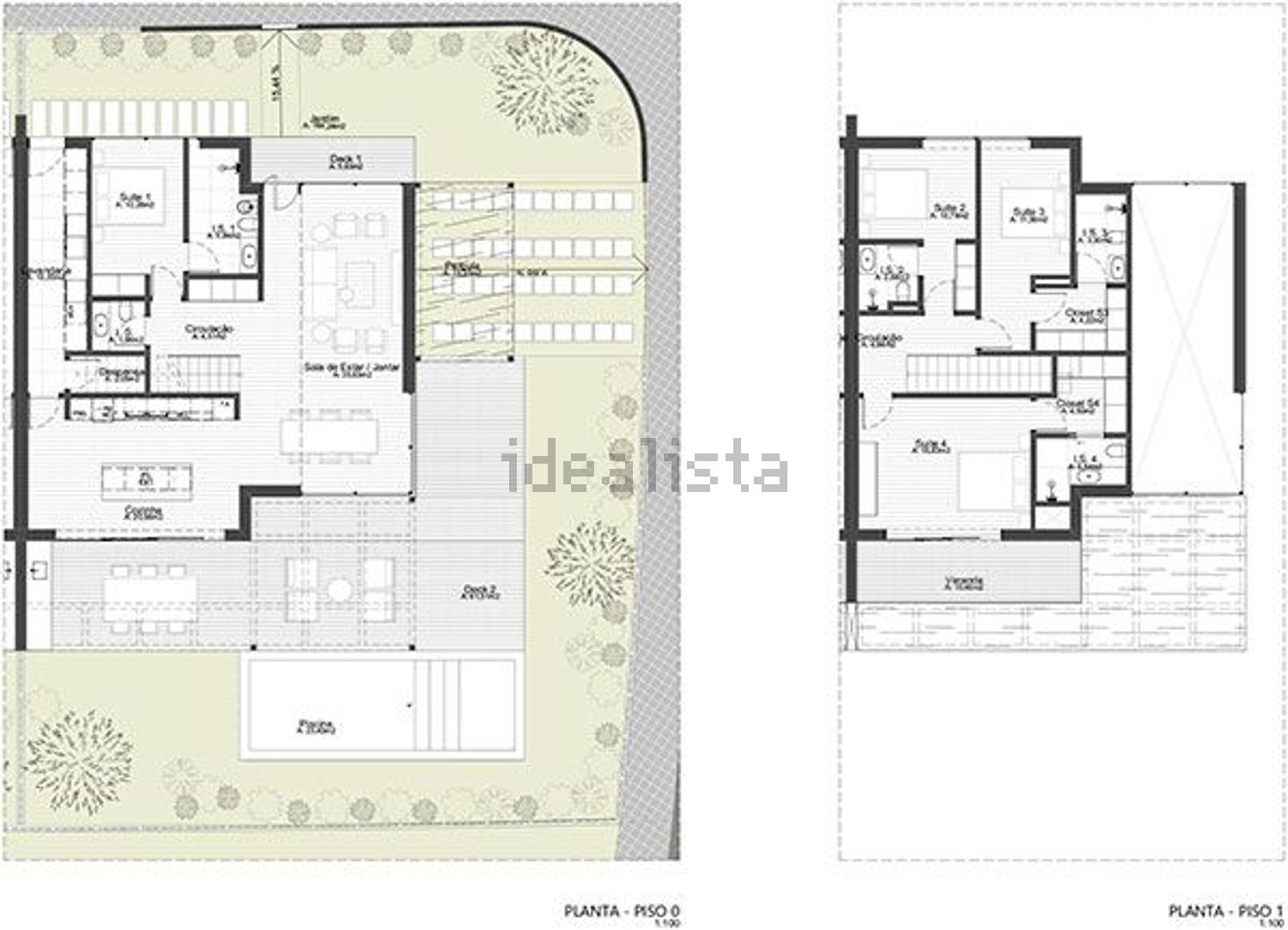 双拼别墅出售在Rua de Cacilhas, 1 a - 平面图