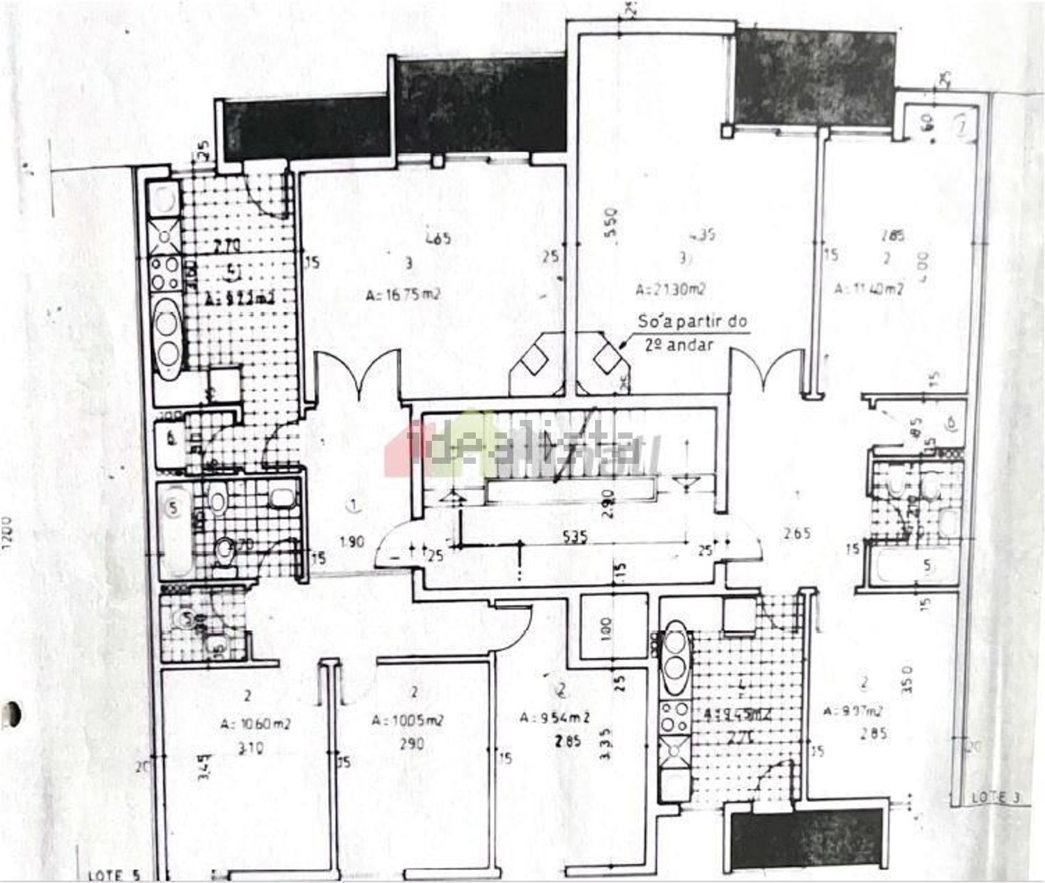 公寓 t2出售在Rua Gonçalo Anes da Ponte - 平面图