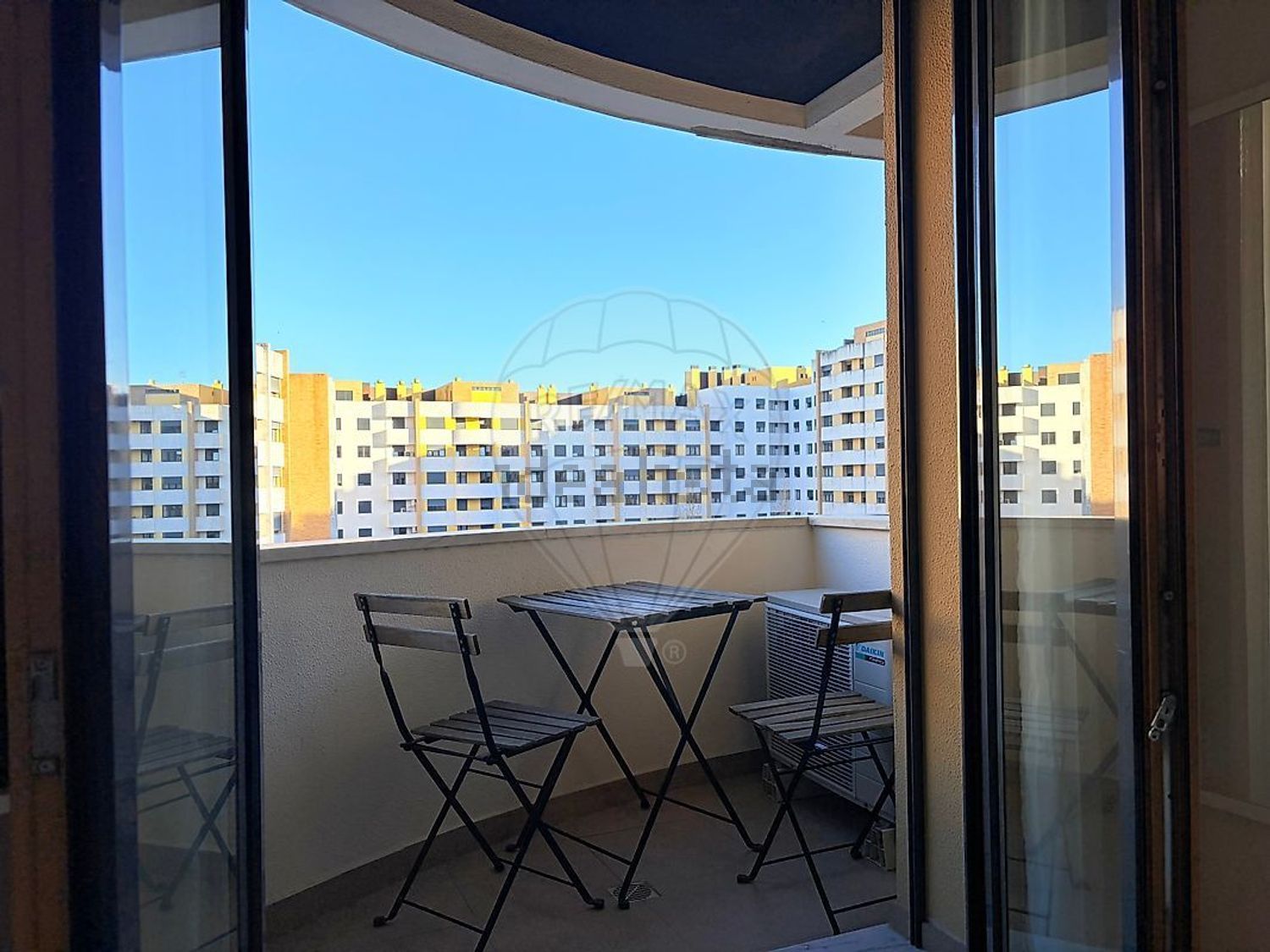 出租公寓 t1在Avenida Diogo Cão - 阳台