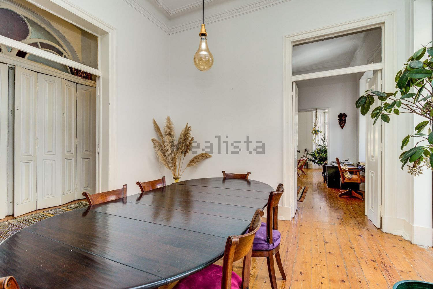 出租公寓 t4在Rua Chagas, 20 - 餐厅