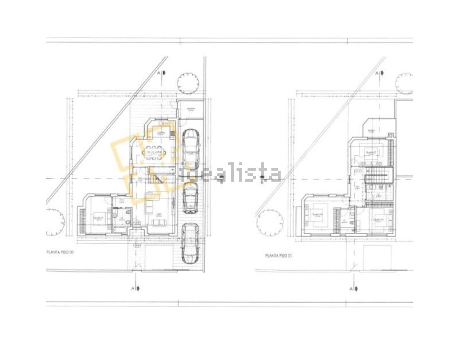 小楼房或独栋别墅出售在Centro - 平面图