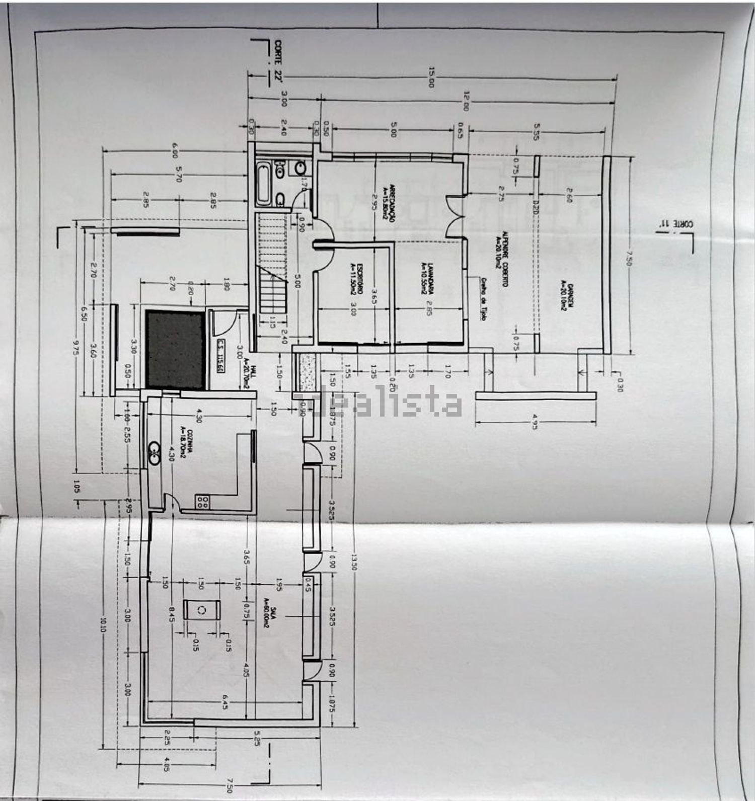 小楼房或独栋别墅出售在São João das Lampas e Terrugem - 平面图