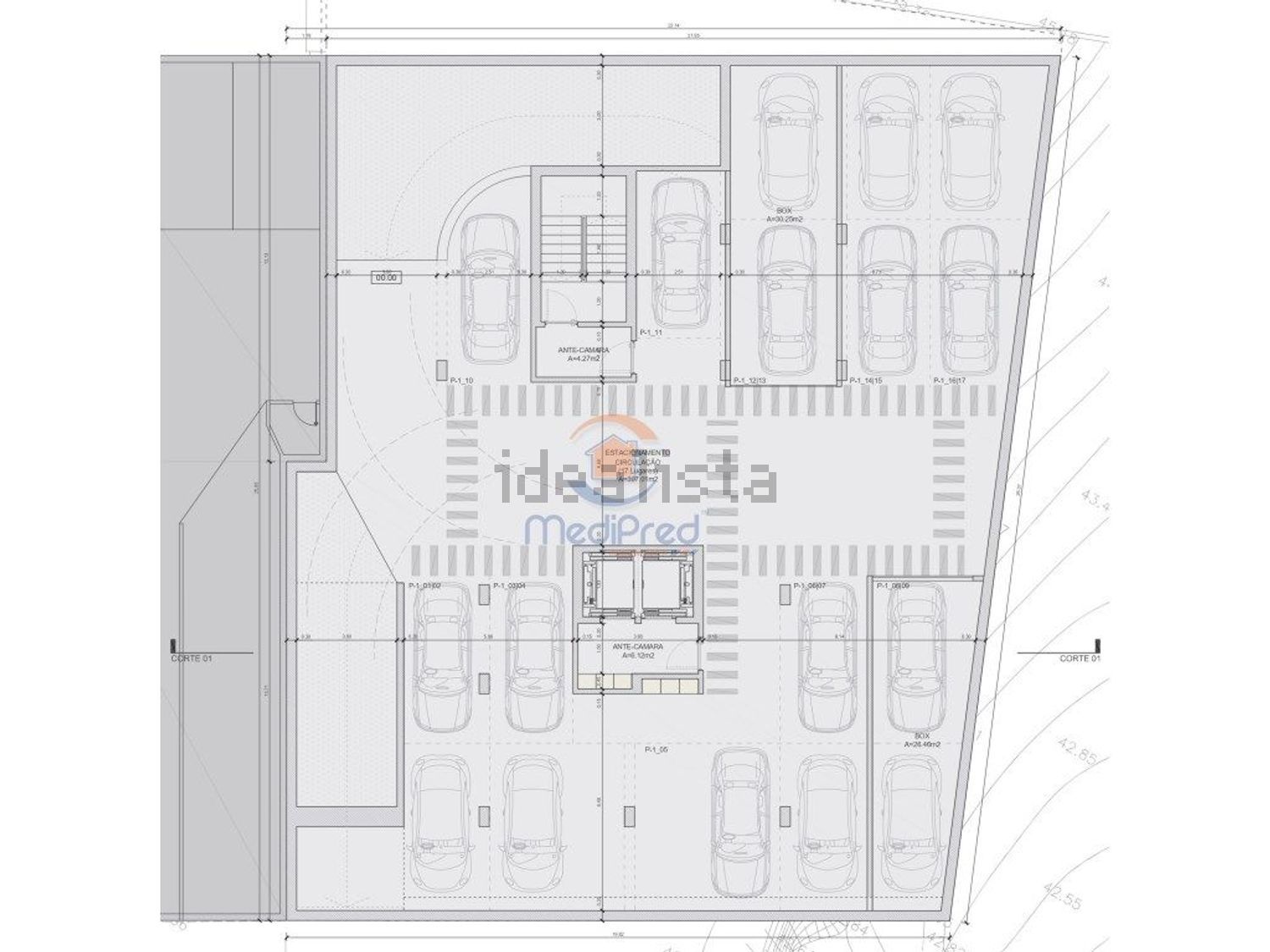公寓 t5出售在Centro - 平面图