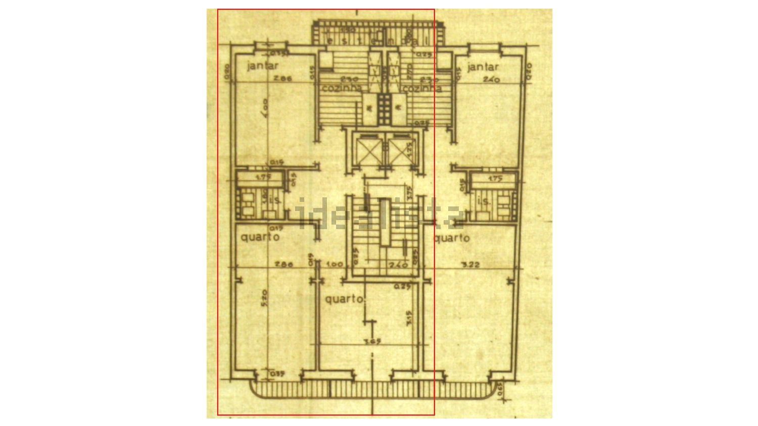公寓 t2出售在Rua do Sol à Graça - 平面图