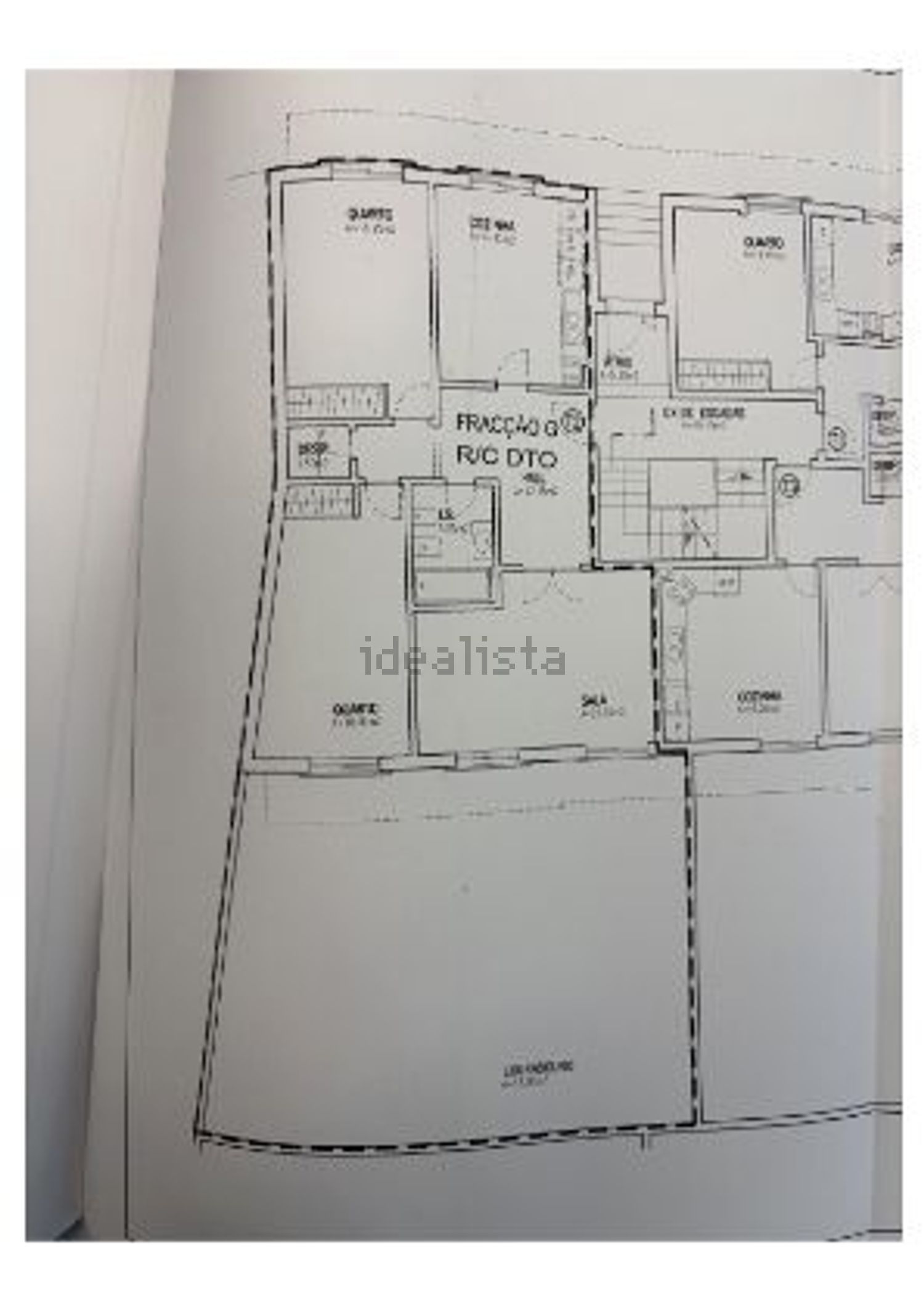 公寓 t2出售在Rua Marquês de Pombal - 平面图