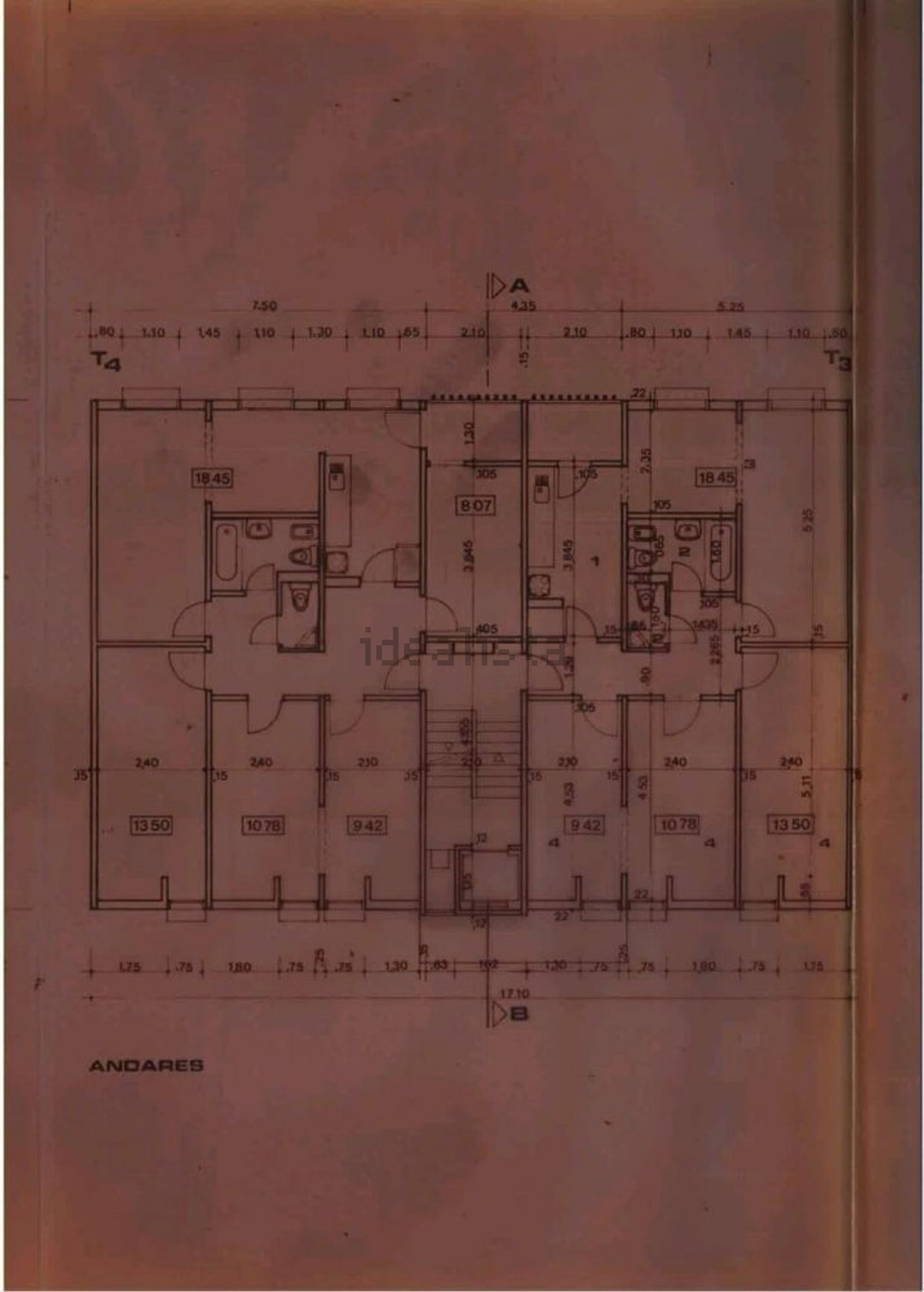 公寓 t2出售在Rua Doutor Egas Moniz - 平面图