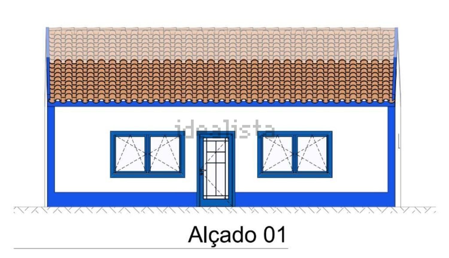 小楼房或别墅出售在Moita dos Ferreiros - 平面图