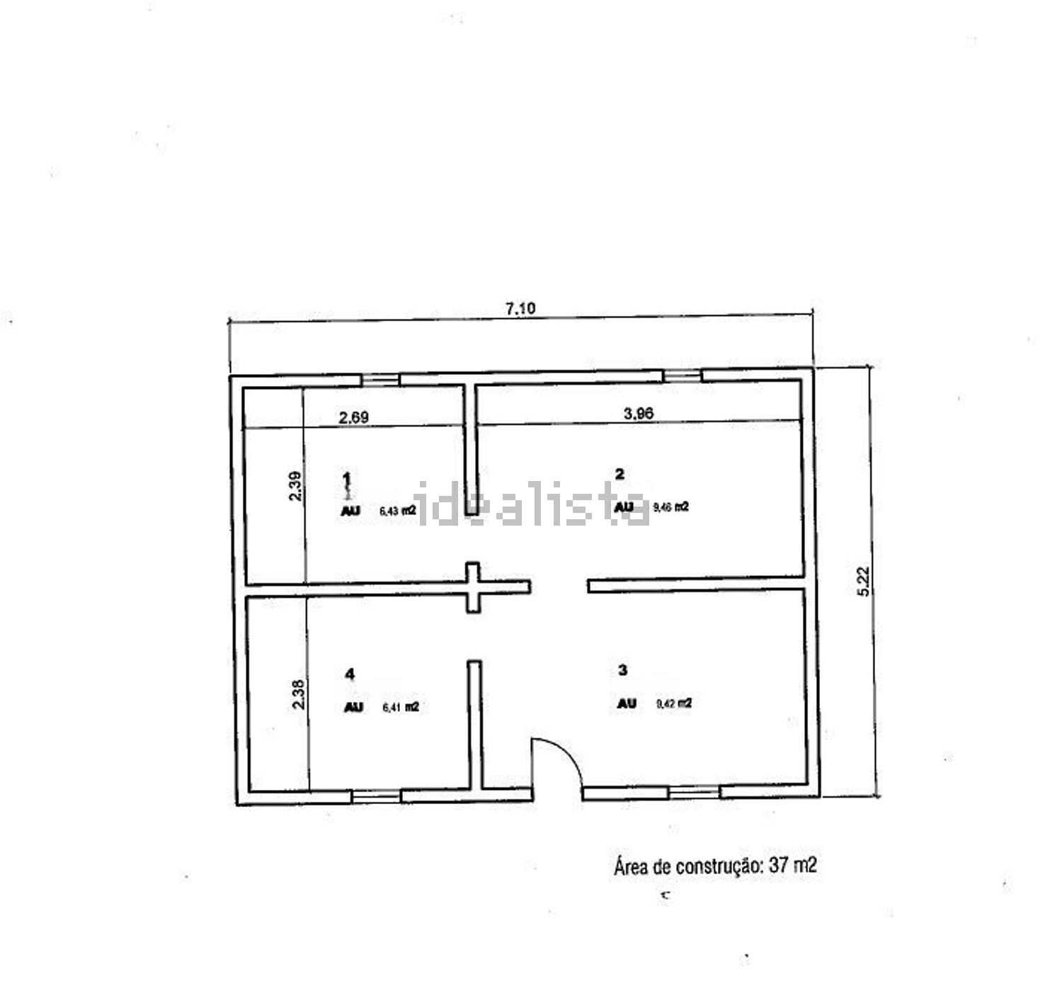 小楼房或独栋别墅出售在Poceirão e Marateca - 平面图