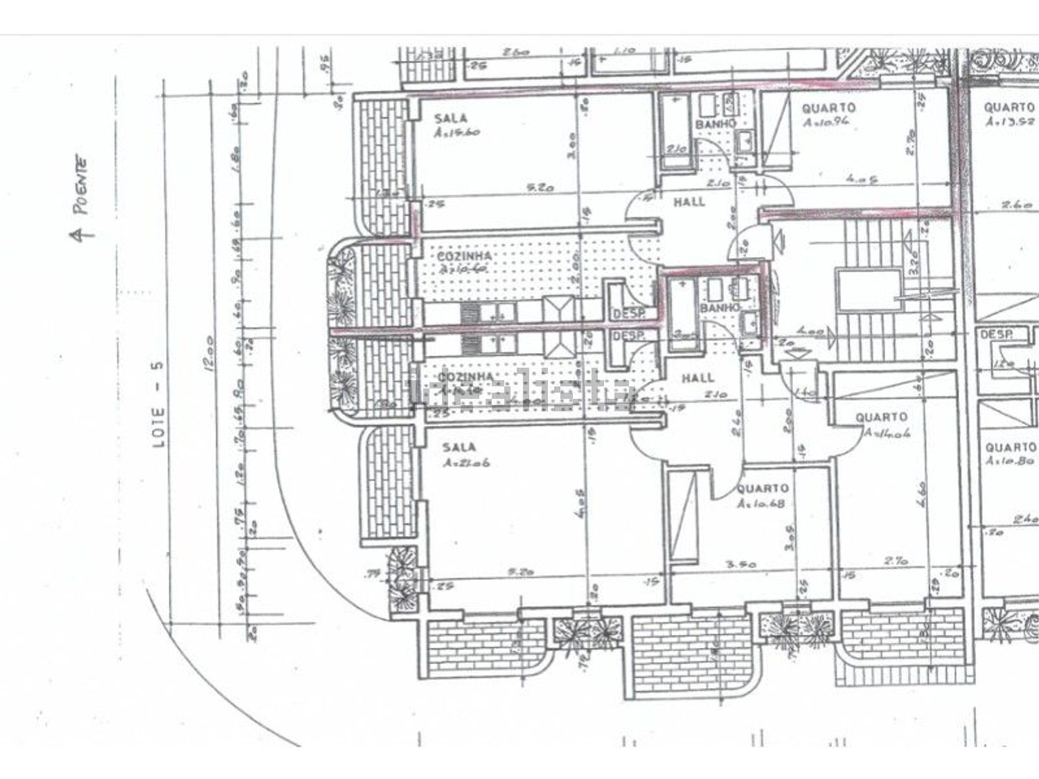 公寓 t1出售在Centro de Cascais - 平面图