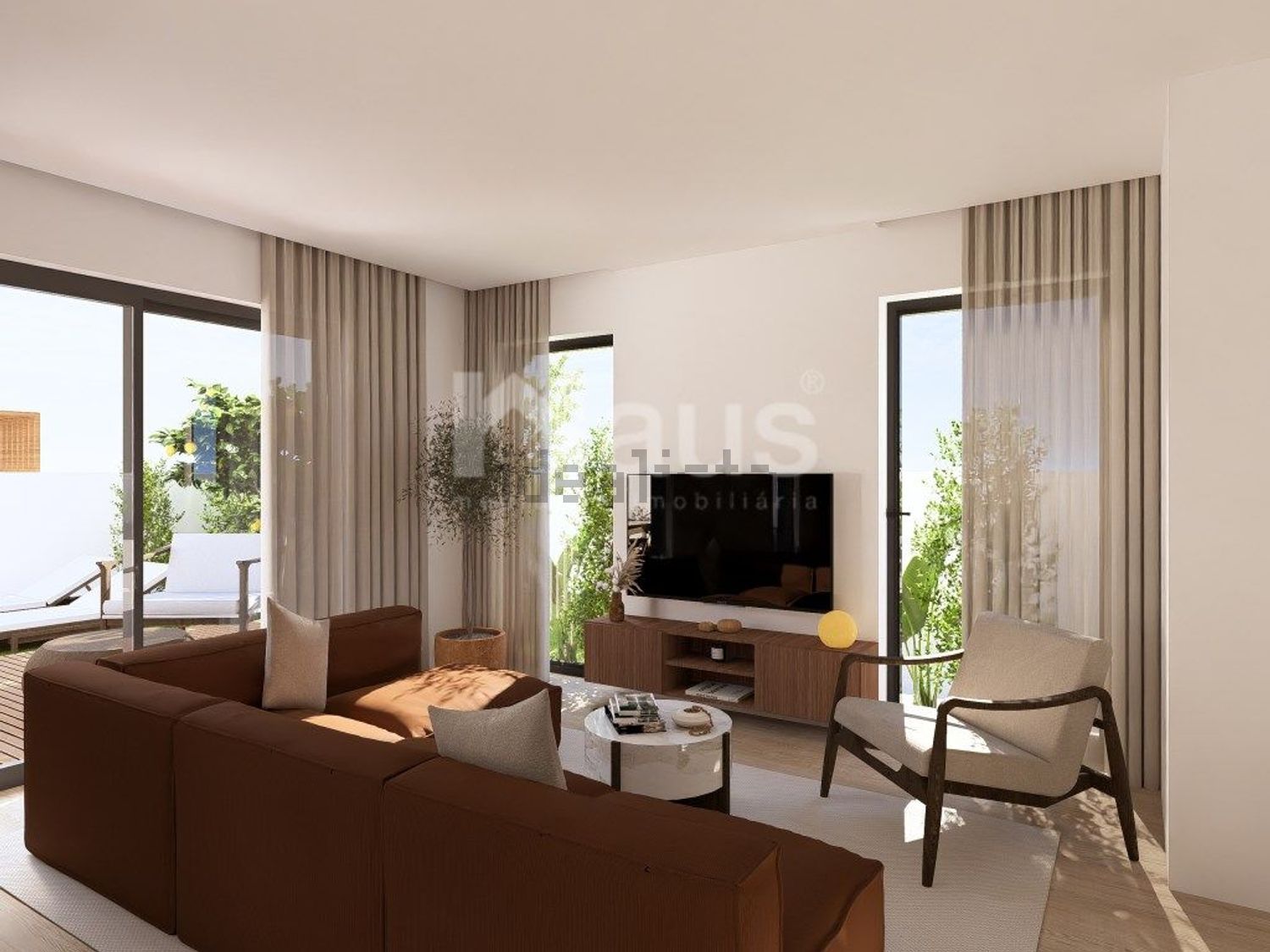 双拼别墅出售在Rua da Igreja - 客厅