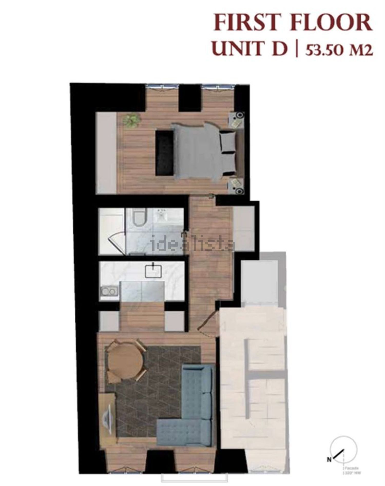 出租公寓 t1在Príncipe Real - São Bento - 平面图