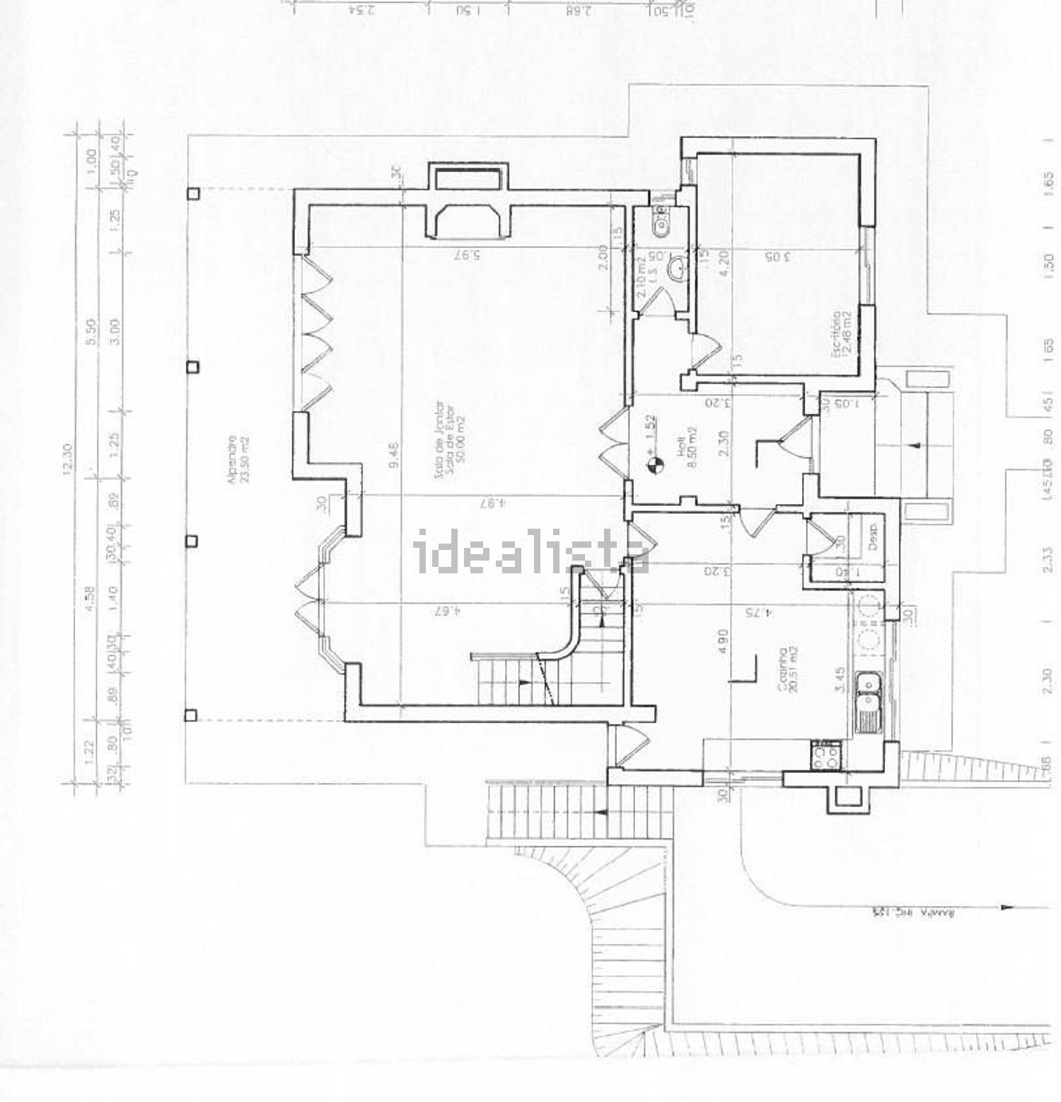 出租小楼房或独栋别墅在Rua das Margaridas, 20 - 平面图