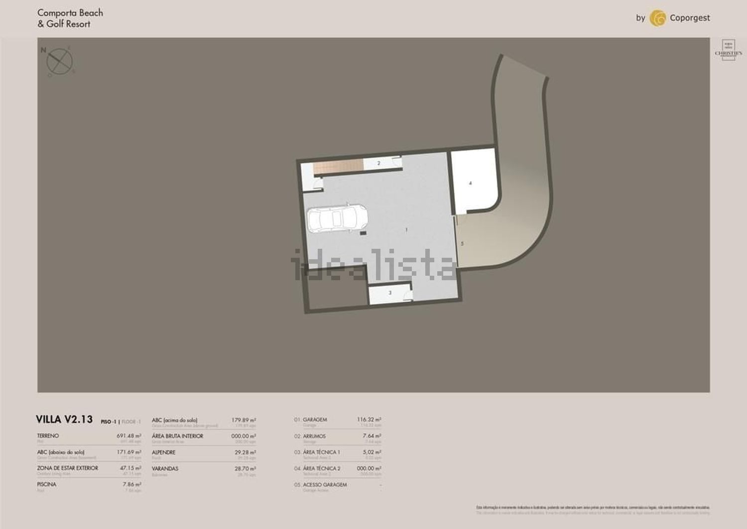 小楼房或别墅出售在Tróia - 平面图