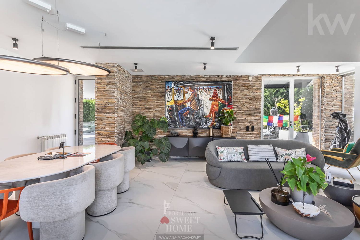 小楼房或独栋别墅出售在Beloura - Penha Longa - 客厅