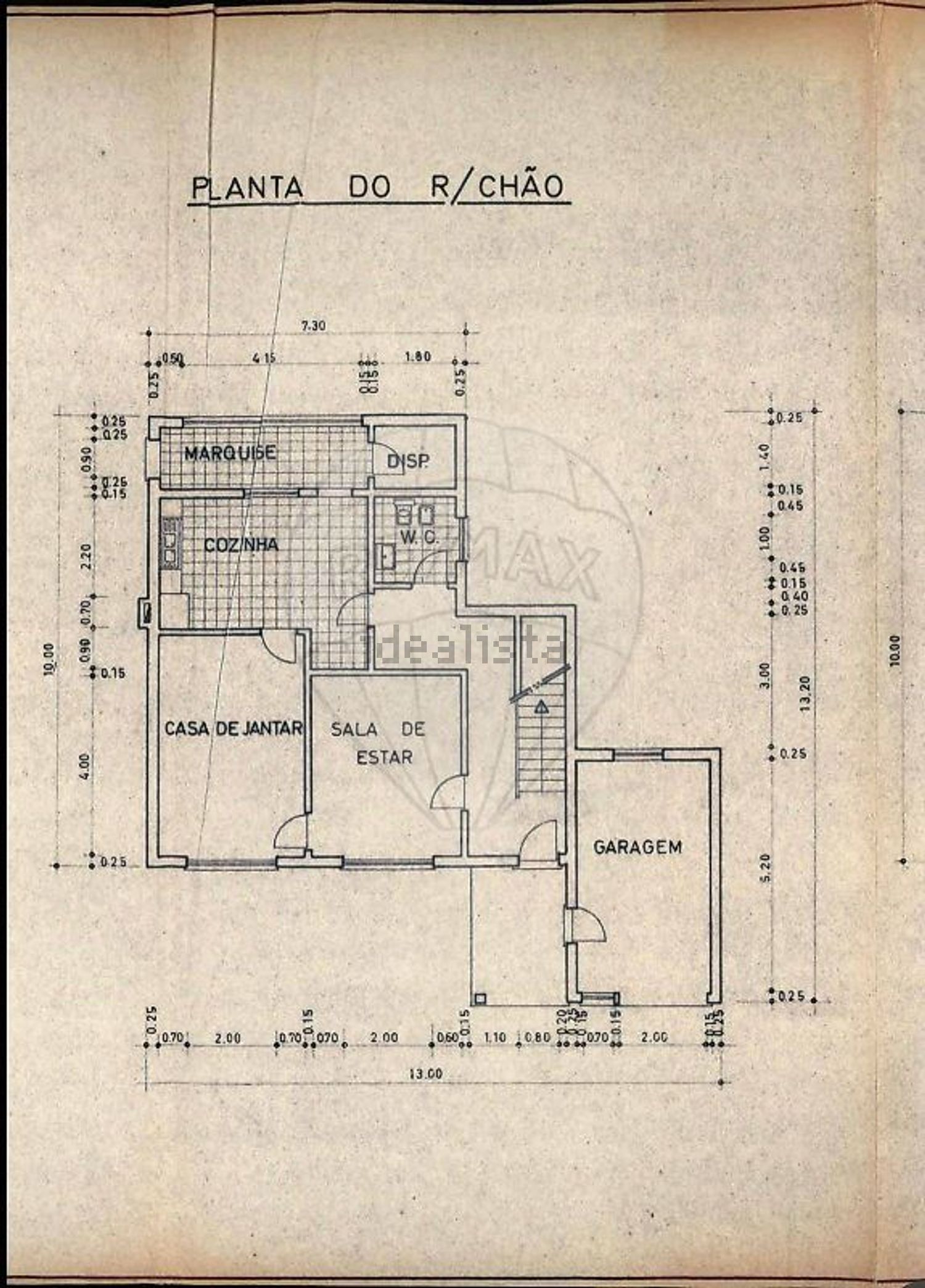 小楼房或独栋别墅出售在Rua dos Salgueirinhos - 平面图