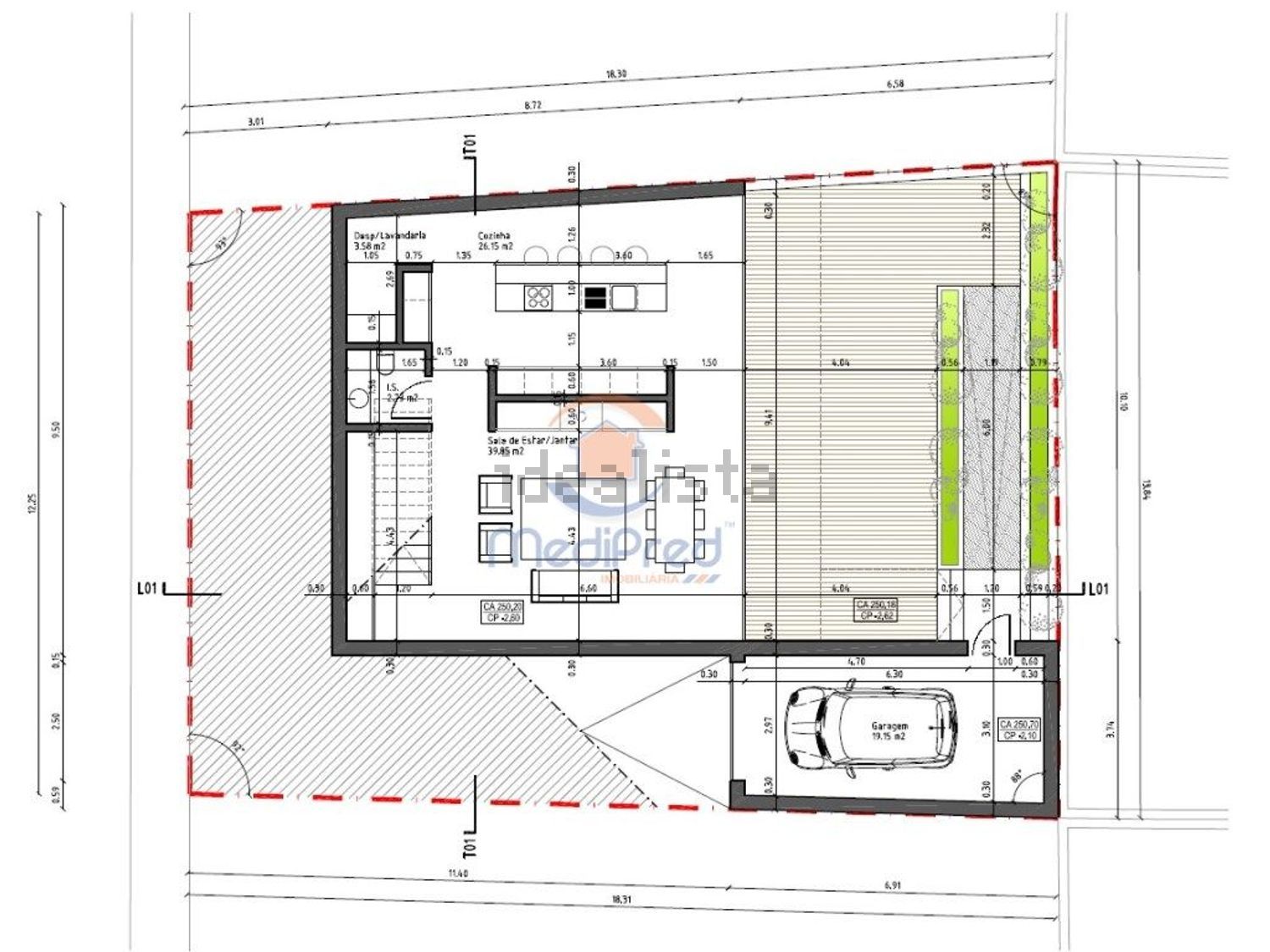 小楼房或独栋别墅出售在Pontinha e Famões - 平面图