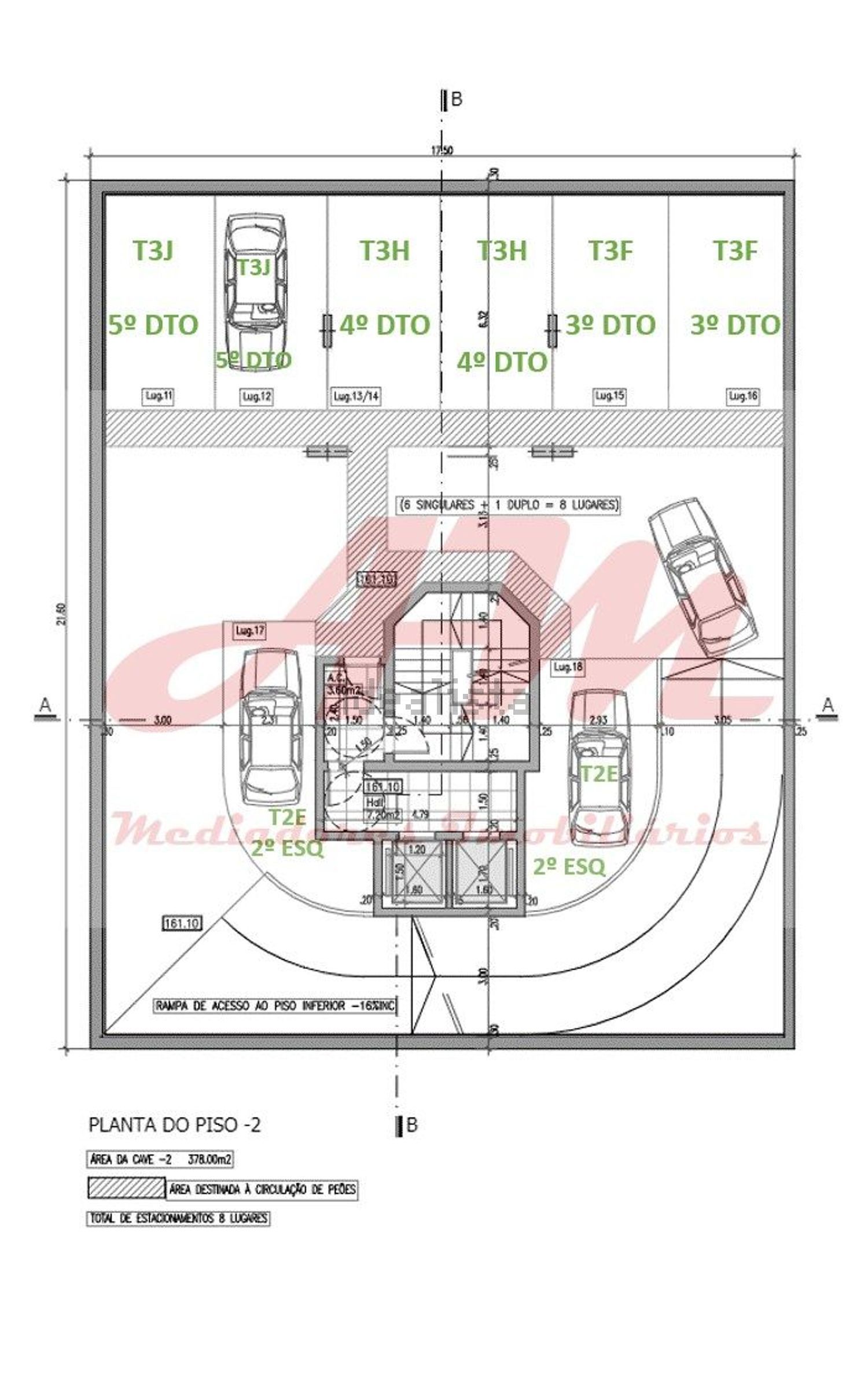 公寓 t3出售在Rua Henrique Campos - 平面图