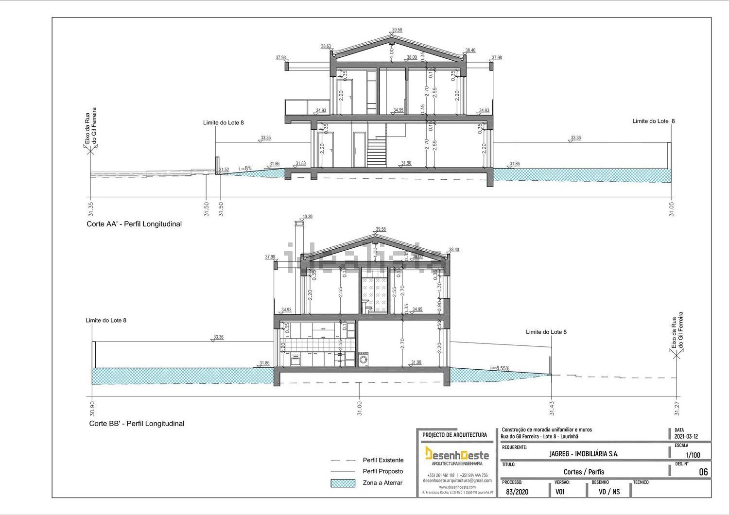双拼别墅出售在Rua do Gil Ferreira 7 -, 12 - 平面图
