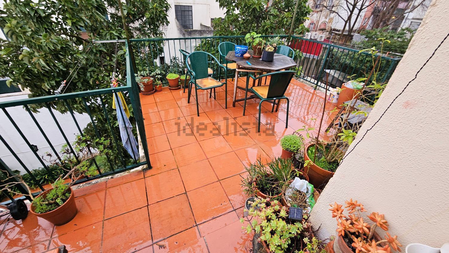 出租公寓 t2在Rua da Glória - 阳台