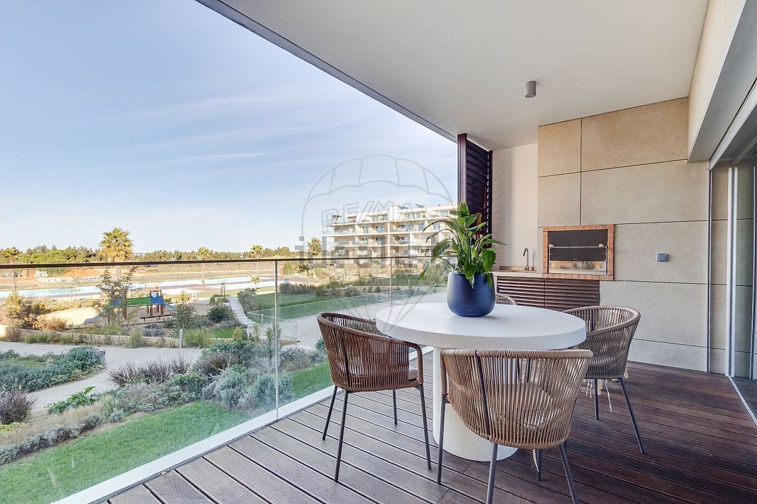 出租公寓 t3在Avenida 5 de Outubro, 401 - 阳台