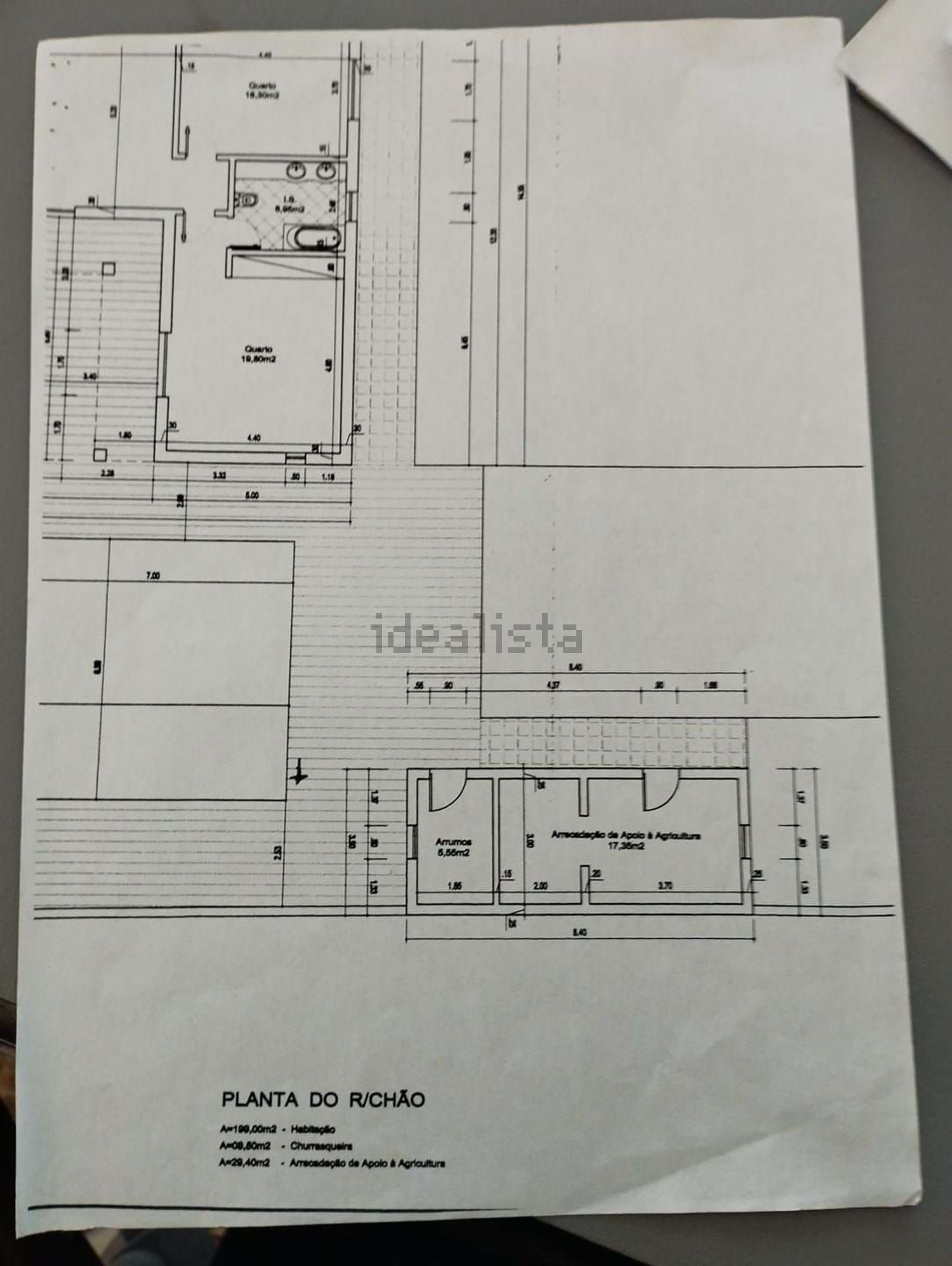 小楼房或别墅出售在Caminho da Murteira - 平面图
