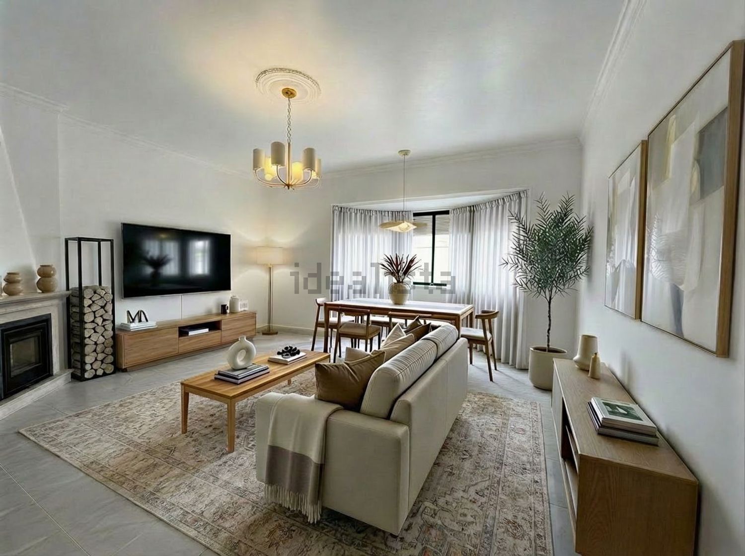 公寓 t3出售在Praça da Restauração, 1 - 客厅