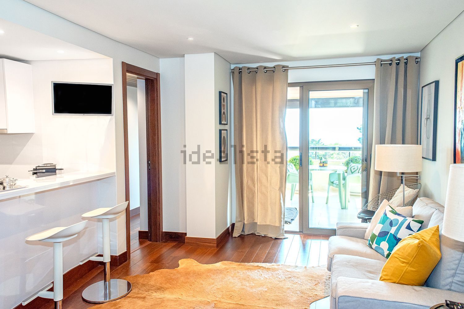 出租公寓 t1在Rua da Torre - 客厅