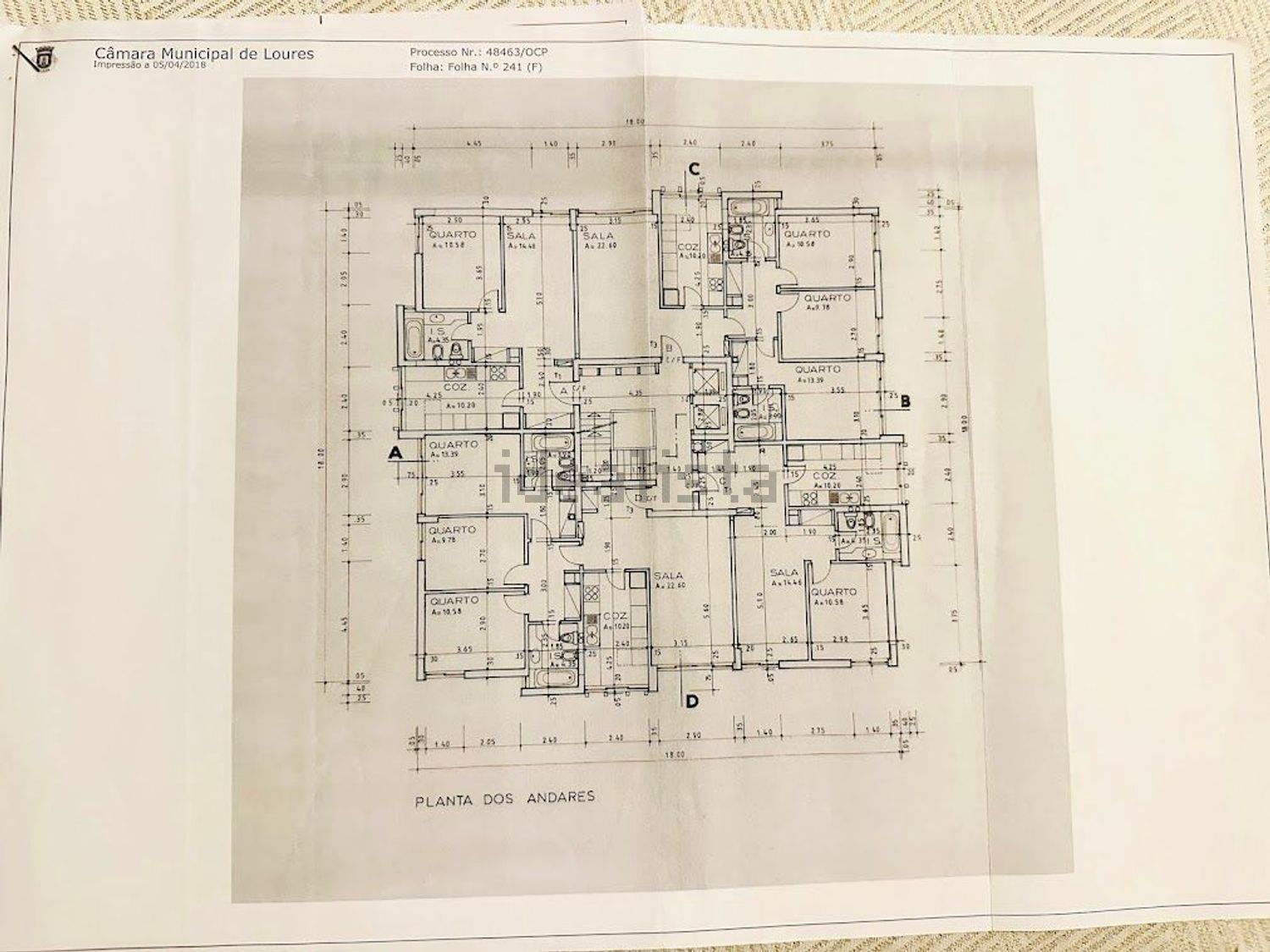公寓 t1出售在Avenida Salgado Zenha, 8 - 平面图