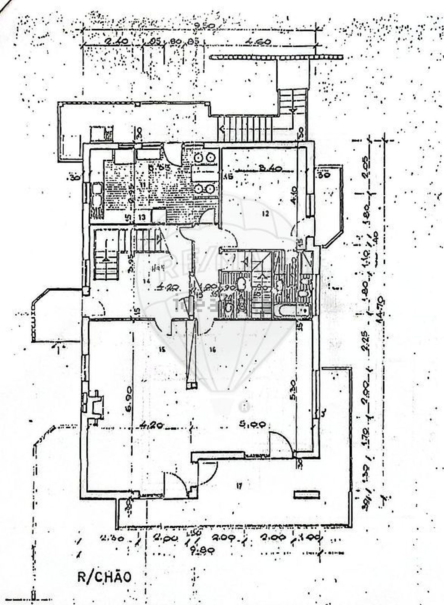 小楼房或独栋别墅出售在Rua da Quinta das Palmeiras - 平面图