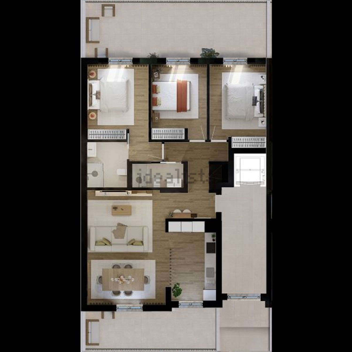 公寓 t3出售在Avenida Augusto Pereira Machado, 8 - 平面图