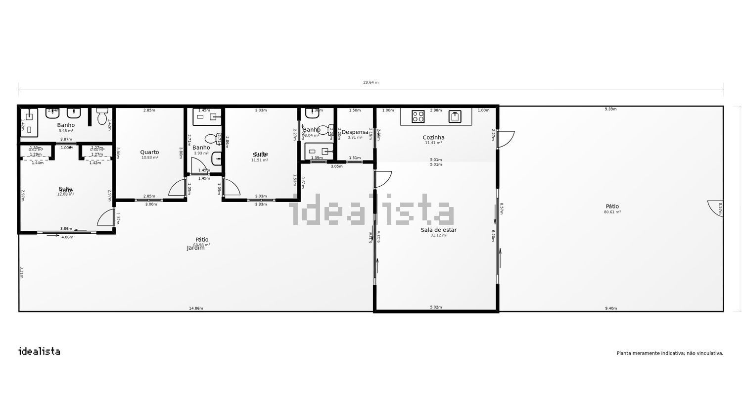 双拼别墅出售在Rua da Eira, 1 - 平面图