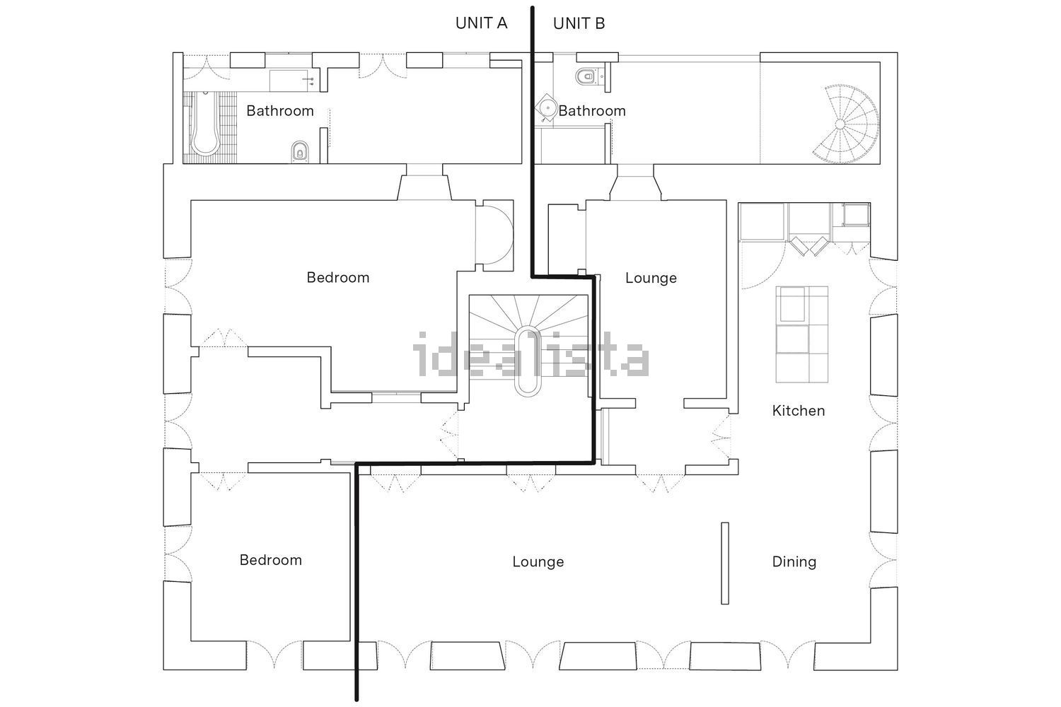 小楼房或别墅出售在Dois Portos e Runa - 平面图