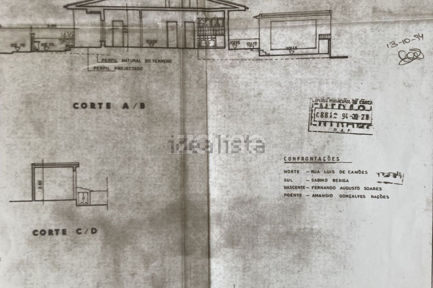 小楼房或独栋别墅出售在Rua Luís Vaz de Camões s/n - 平面图