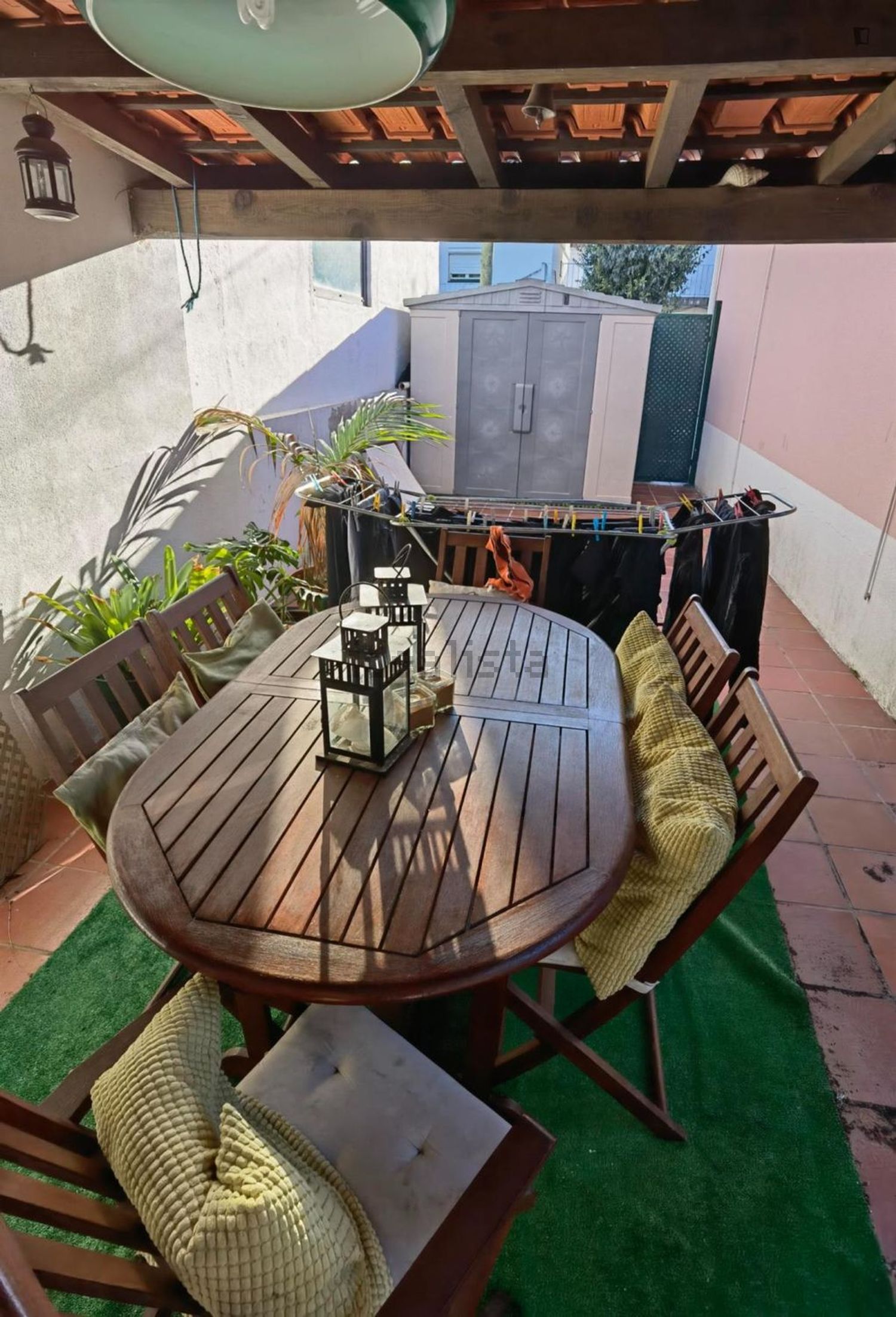 出租房间在Rua da Liberdade - 阳台